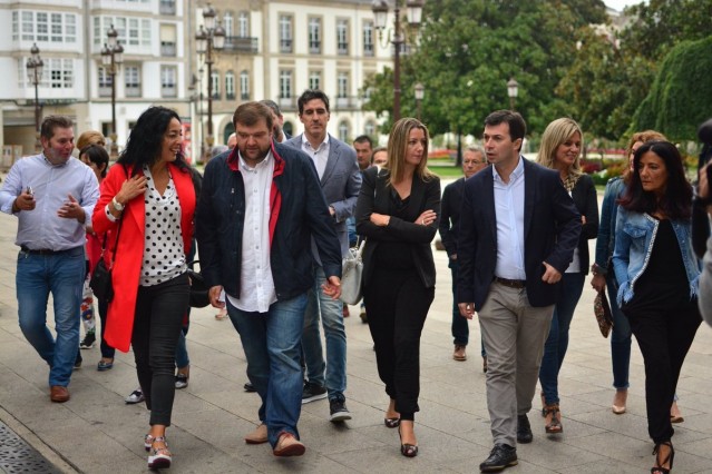 Alvaro Santos, Lara Méndez, Gonzalo Caballero e outros cargos do PSdeG en Lugo