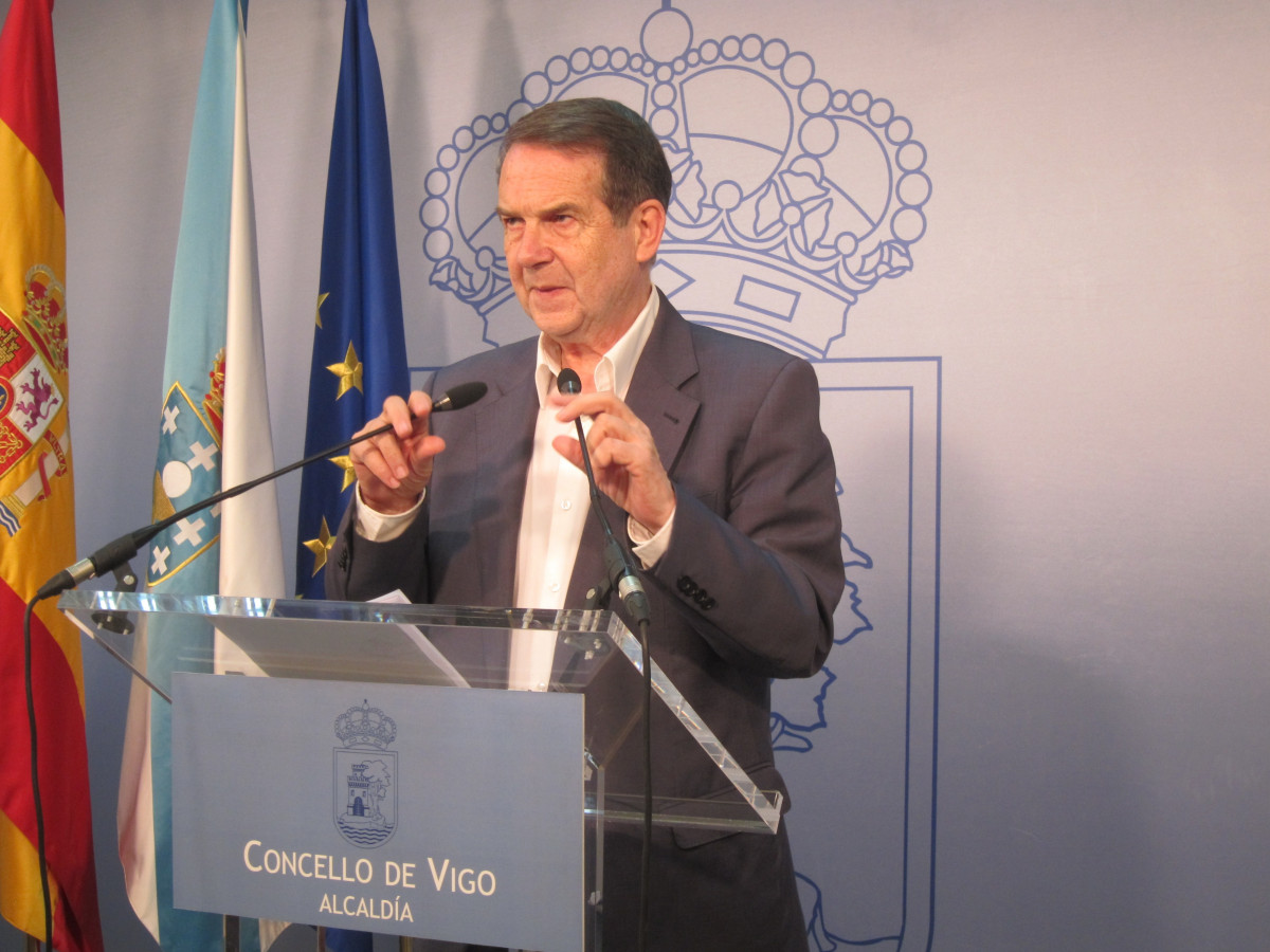 O alcalde de Vigo, Abel Caballero, compareceu este martes en rolda de prensa