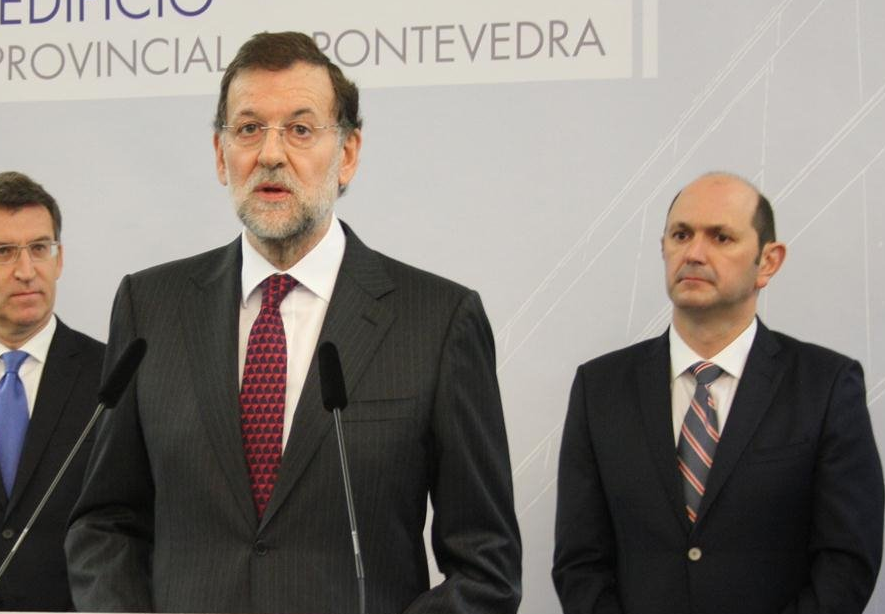 Feiju00f3ou, Rajoy e Louzu00e1n nun pasado acto na Deputaciu00f3n de Pontevedra