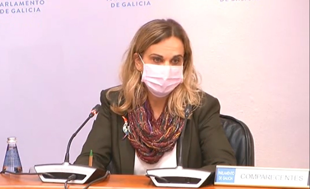 A valedora do Pobo, María Dolores Fernández Galiño, presenta en comisión a memoria da institución de 2019