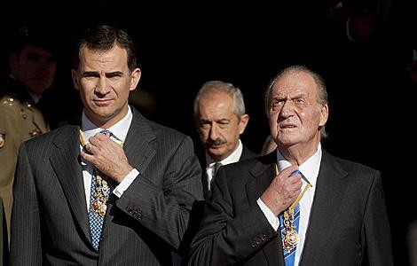 Rey Juan Carlos e Príncipe Felipe
