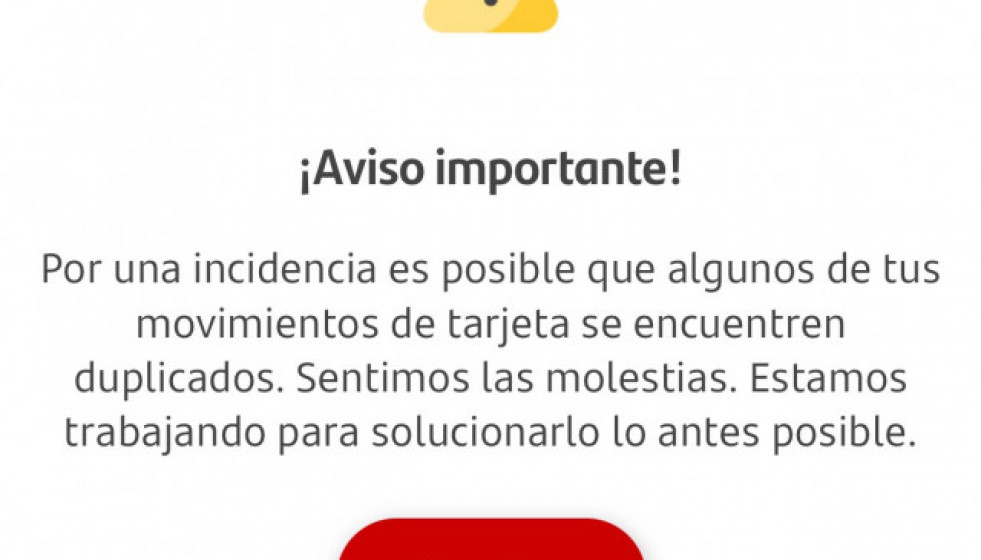 AvisodecargosduplicadosenelSantander