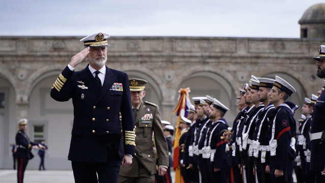 El Rey Felpe VI visita el Arsenal MIlitar de Ferrol, a 20 de febrero de 2025, en Ferrol, A Coruña, Galicia (España).