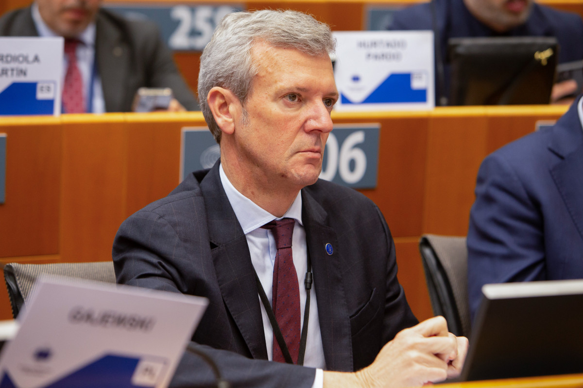 El presidente de la Xunta, Alfonso Rueda, en Bruselas.