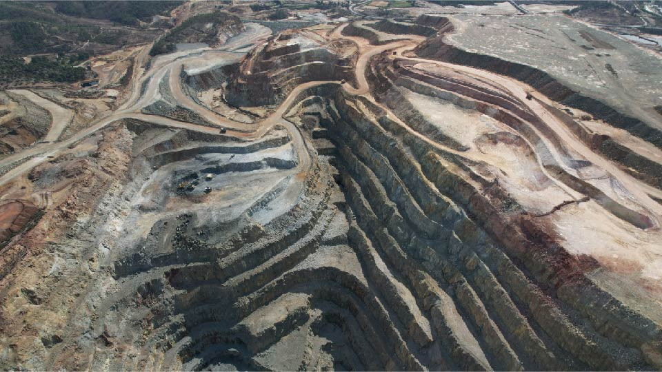 Parte de la mina de Riotinto actualmente en explotaciu00f3n por Atalaya Mining