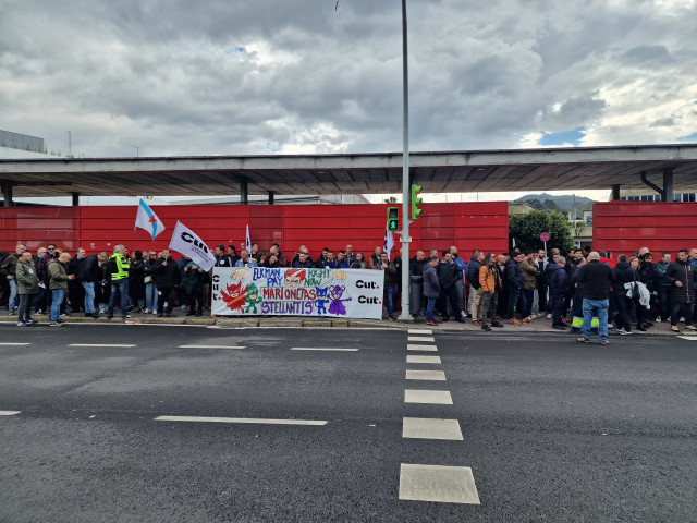 Concentración de la CUT en Stellantis Vigo.