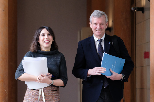 Rueda y Lorenzana, tras el Consello de la Xunta.