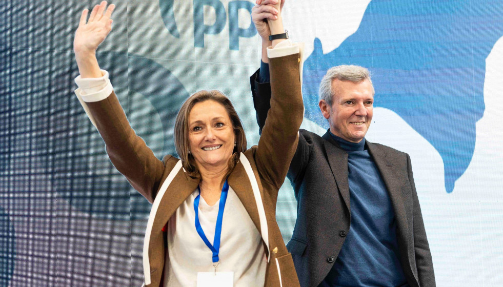 Archivo - Rueda con la líder del PP de Vigo en el reciente congreso en el que fue elegida.