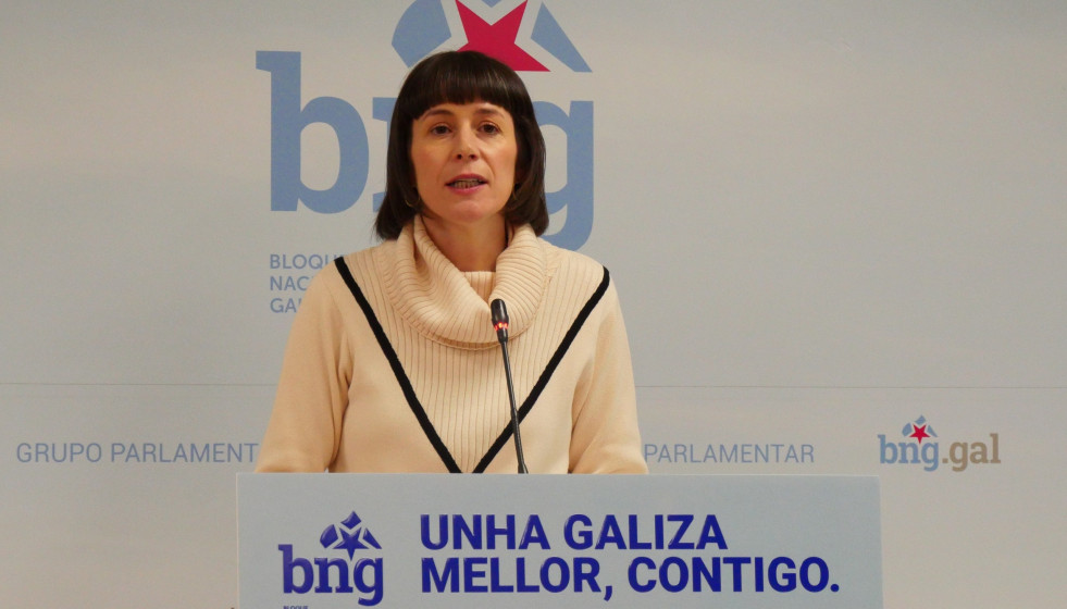 Archivo - La portavoz nacional del BNG, Ana Pontón, en rueda de prensa