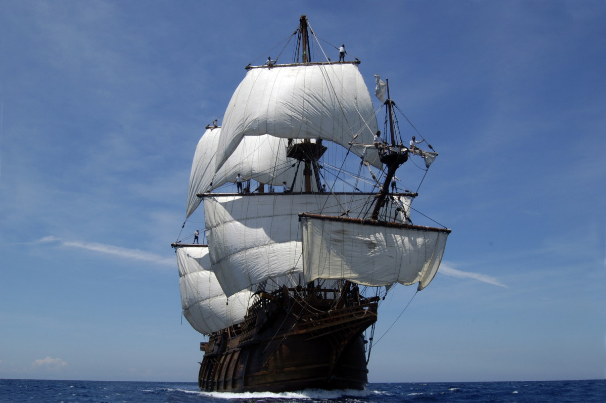 Archivo - El galeón 'Andalucía' .