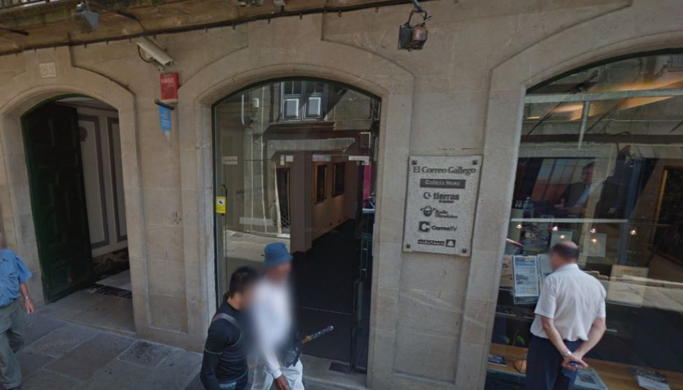El Correo Gallego ocupó el 29 del Preguntoiro, en una foto de Google Maps de 2013, durante décadas