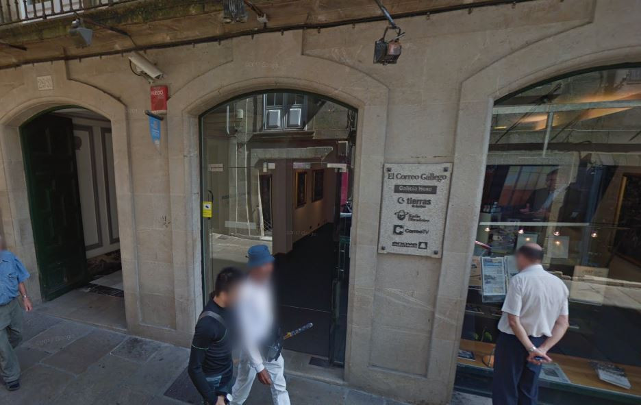 El Correo Gallego ocupó el 29 del Preguntoiro, en una foto de Google Maps de 2013, durante décadas