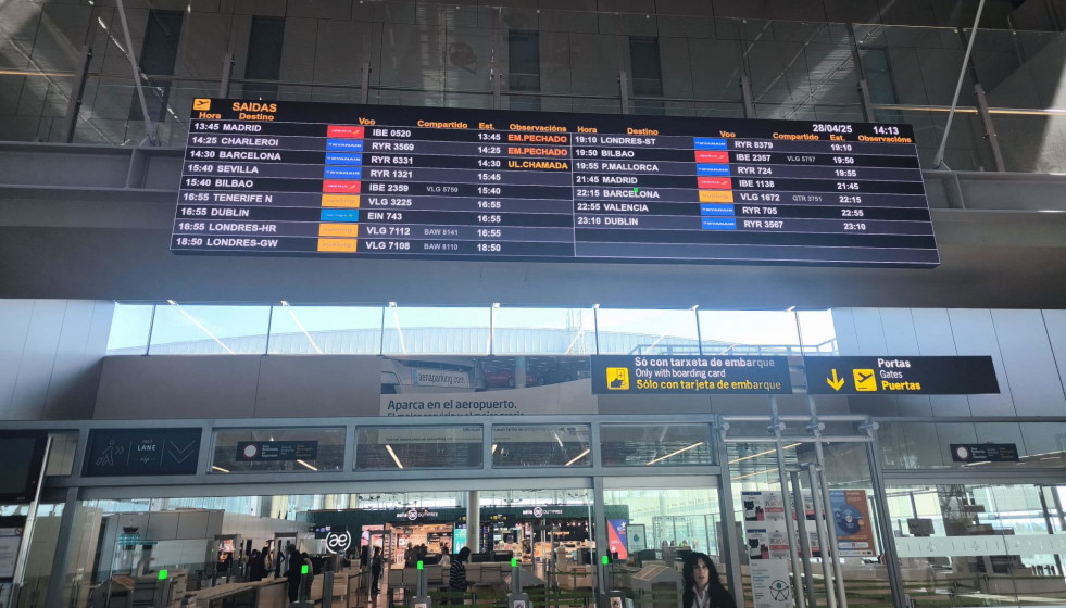 Imagen del aeropuerto de Lavacolla.