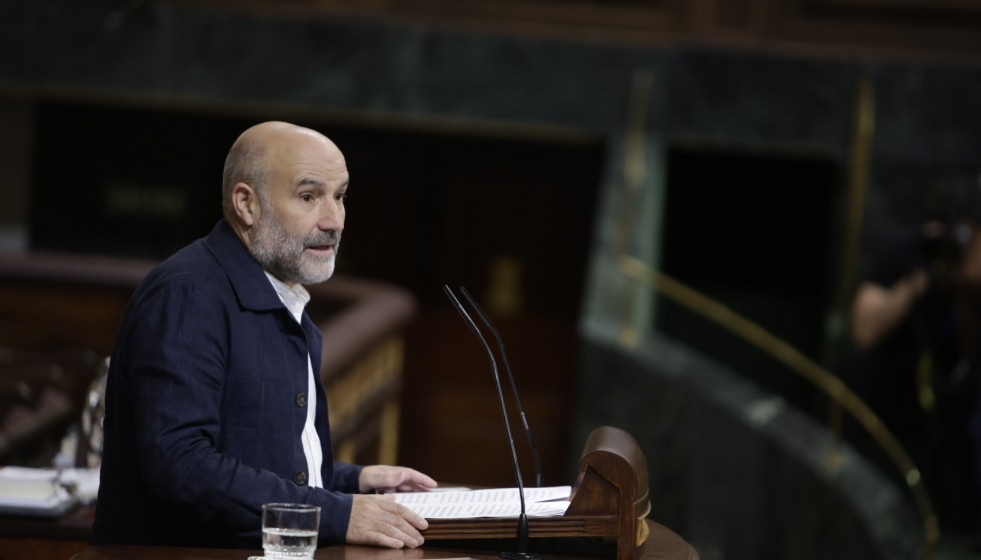 El diputado del BNG, Néstor Rego, en el Congreso de los Diputados.