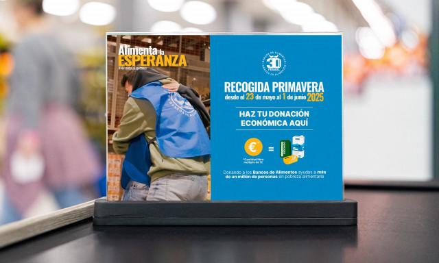 Cartel de la nueva recogida de alimentos a favor del Banco de Alimentos.