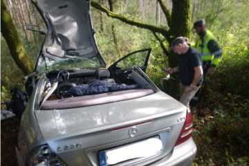 Accidente en Melide (A Coruña)