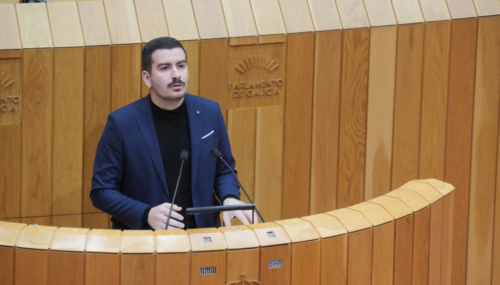 El diputado del BNG en el Parlamento de Galicia Daniel Castro