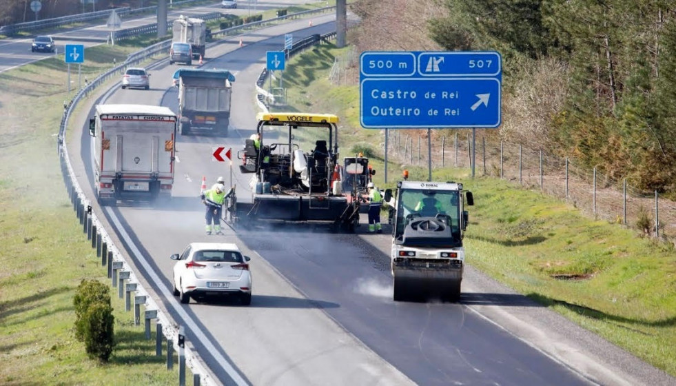 Actuaciones de rehabilitación de firme en la A-6 PK 506.
