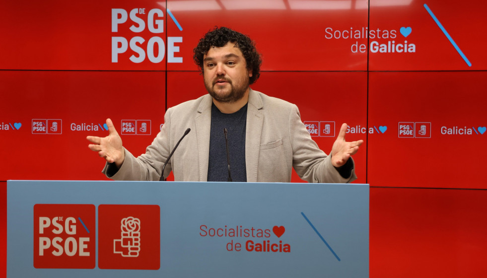 El portavoz de la Ejecutiva del PSdeG, Julio Torrado.