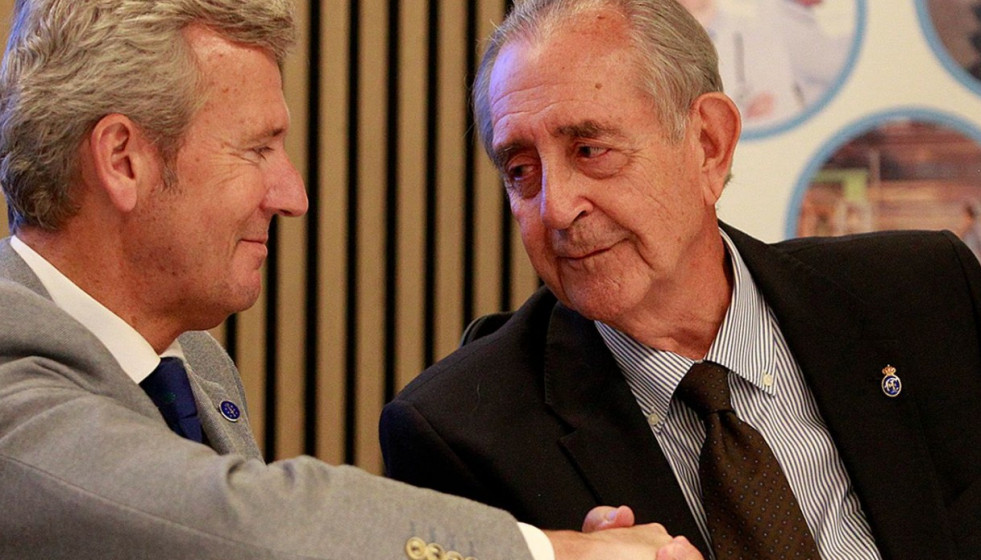 Rueda en la inaguración de la sede de Ibermutua en A Coruña
