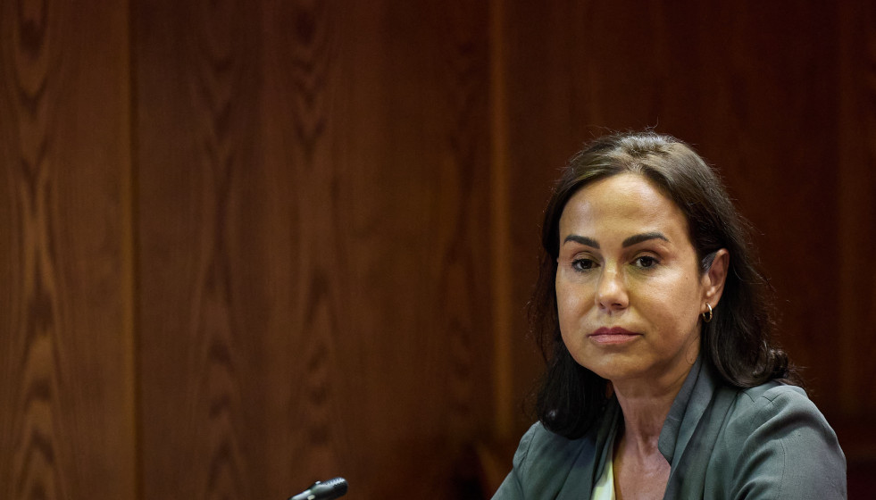 La expresidenta de Adif y ex secretaria de Estado de Transportes, Movilidad y Agenda Urbana, Isabel Pardo de Vera Posada, durante su comparecencia ante la Comisión de Investigación sobre el ‘caso