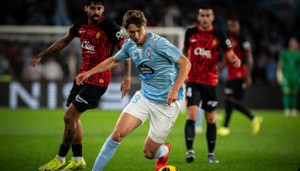 Fer López en una imagen del RC Celta