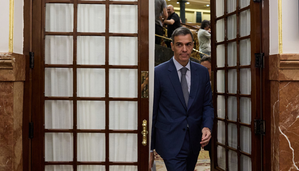 El presidente del Gobierno, Pedro Sánchez, en el Congreso de los Diputados, a 18 de junio de 2025, en Madrid (España).