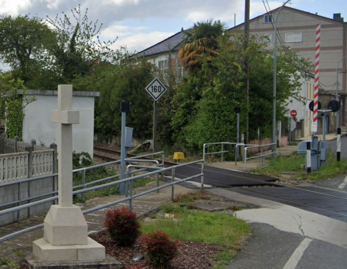 Paso a nivel de la Lu 107 en Ru00e1bade