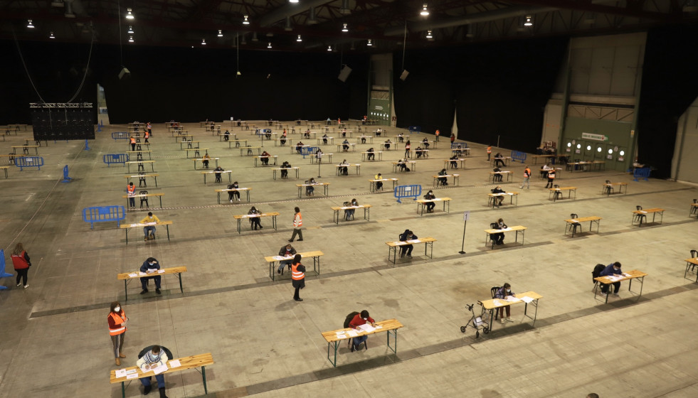 Archivo - El Recinto da Feira Internacional de Galicia de Silleda (Pontevedra), durante la oposición del Sergas correspondiente a la categoría de personal de servicios generales en el apartado de di