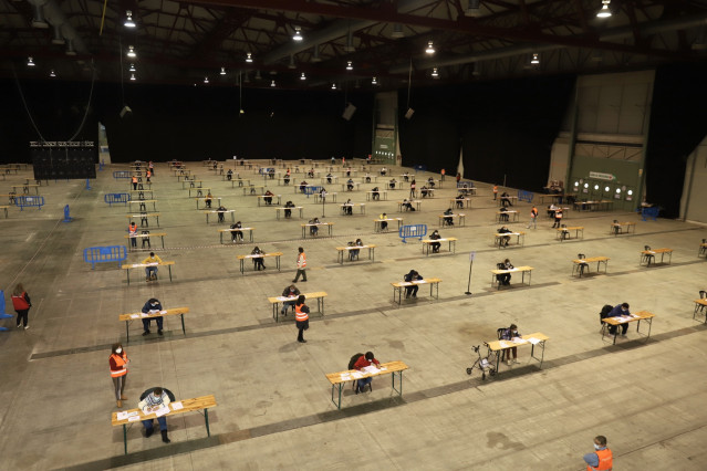 Archivo - El Recinto da Feira Internacional de Galicia de Silleda (Pontevedra), durante la oposición del Sergas correspondiente a la categoría de personal de servicios generales en el apartado de discapacidad intelectual.