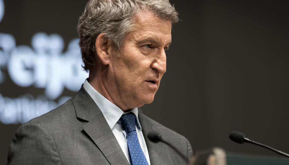 El líder del PP, Alberto Núñez Feijóo