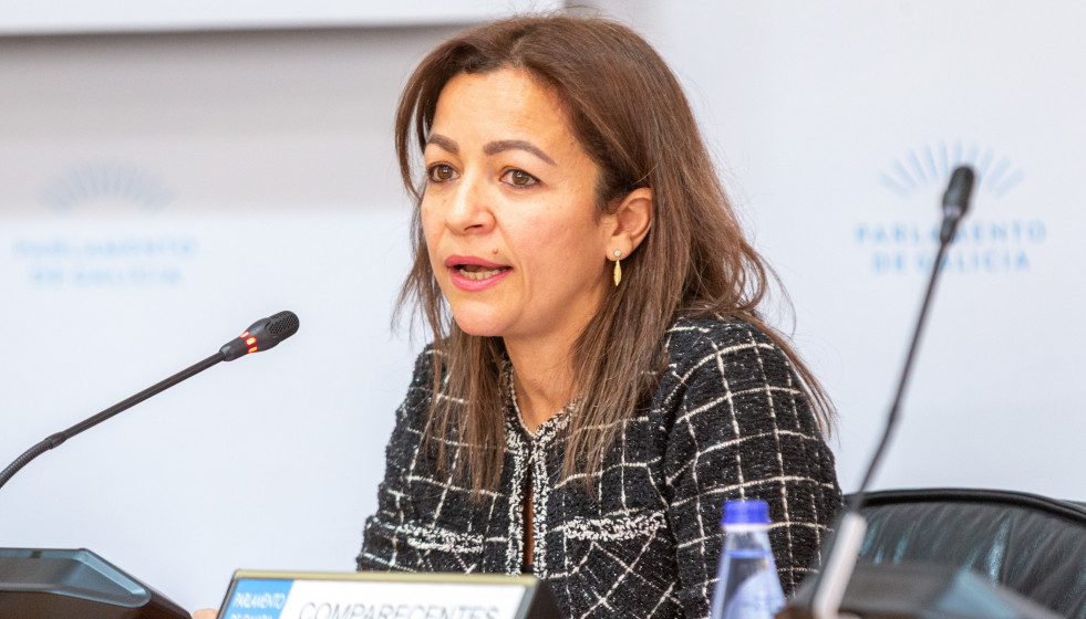 Archivo - La directora xeral de Desenvolvemento Pesqueiro, Marta Villaverde, en el Parlamento