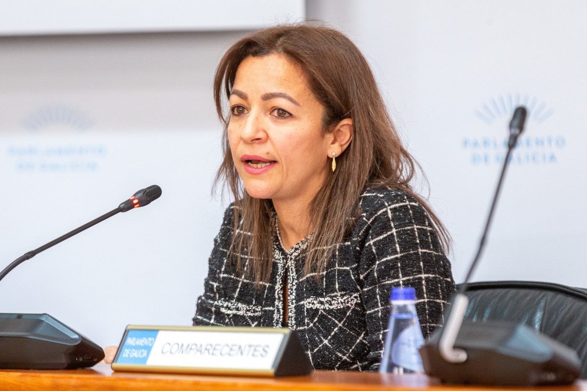 Archivo - La directora xeral de Desenvolvemento Pesqueiro, Marta Villaverde, en el Parlamento