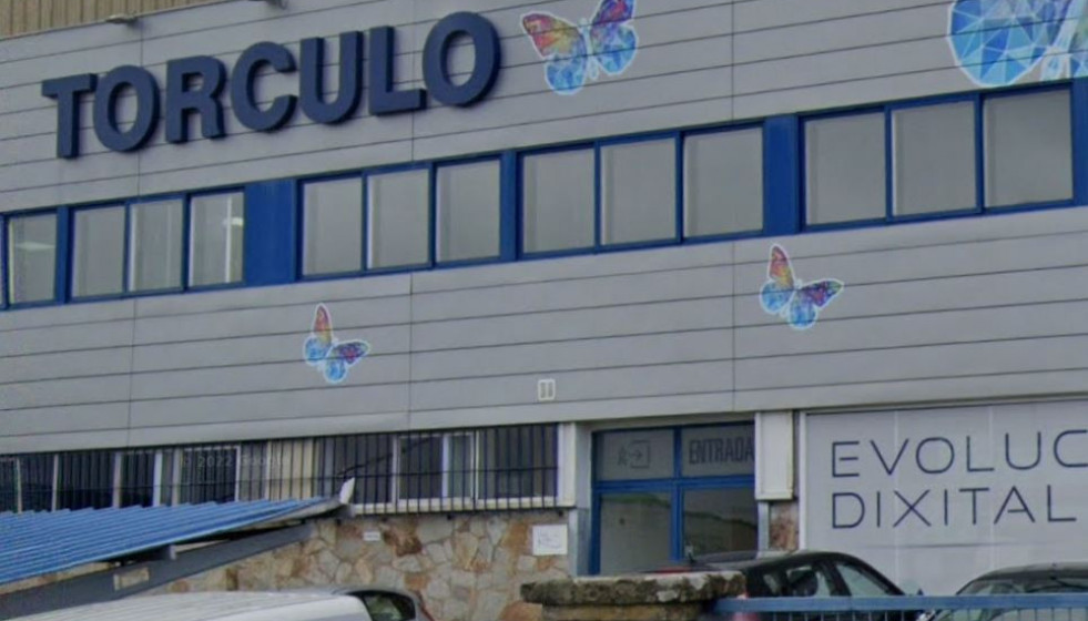 Tórculo en el Polígono do Tambre en una imagen de Google Street View