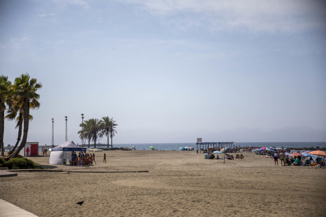 Playa del Palmeral, a 18 de julio de 2025 en Almería (Andalucía, España).