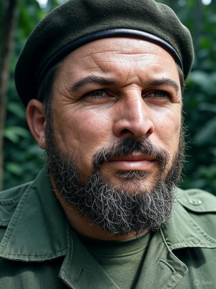 Santiago Abascal caricaturizado como el Che Guevara en una imagen creada por inteligencia artificial