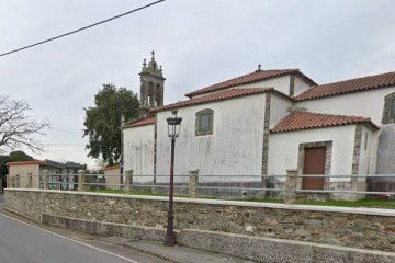Iglesia de Mesía en una imagen de Google Street View