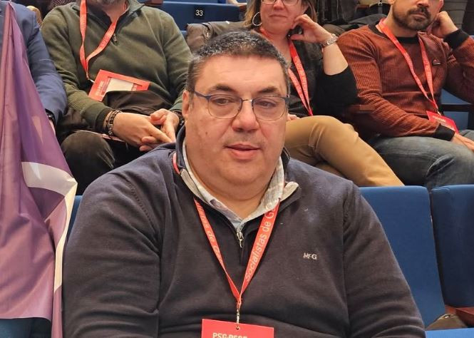 Francisco Pu00e9rez Caamau00f1o en una imagen del PSOE de Noia