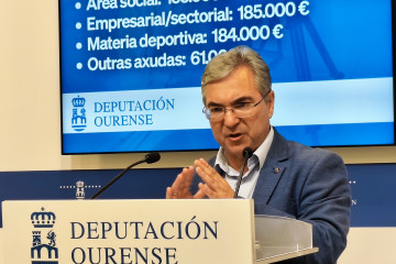 EL presidente de la Diputación de Ourense, Luis Menor