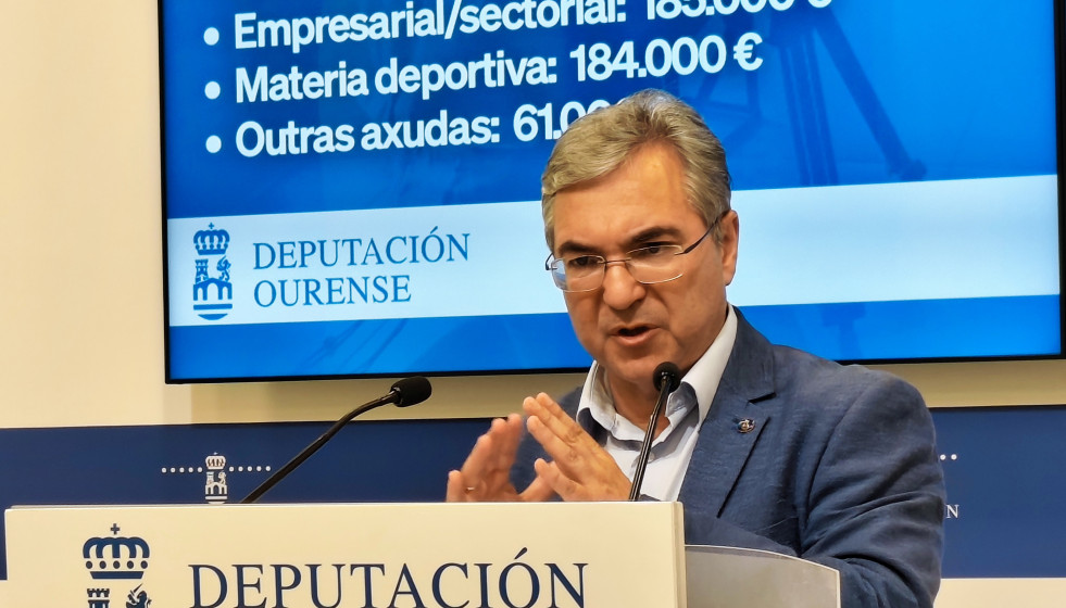 EL presidente de la Diputación de Ourense, Luis Menor