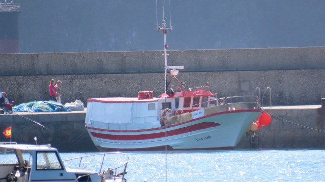 Pesquero hundido en Cedeira