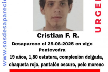 Buscan a un joven de 19 años de edad desaparecido en Vigo