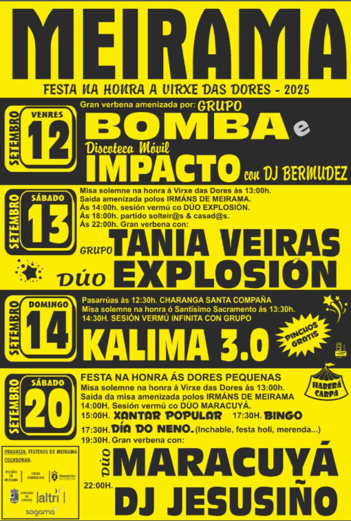 Festas meirama