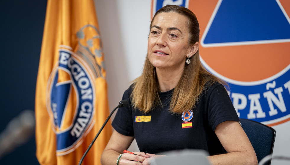 La directora general de Protección Civil y Emergencias, Virgina Barcones, informa sobre la evolución de los grandes incendios forestales que se mantienen aún activos y sobre el desarrollo del Comit