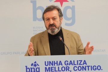 Archivo - El viceportavoz parlamentario del BNG, Luis Bará.