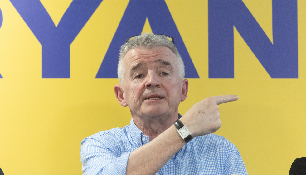Archivo - El consejero delegado de Ryanair, Michael O'Leary, durante una rueda de prensa de Ryanair, a 11 de febrero de 2025, en Madrid (España)