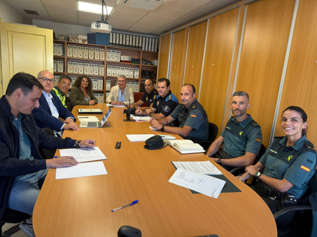Junta local de seguridad extraordinaria en O Barco de Valdeorras, a 8 de septiembre de 2025.