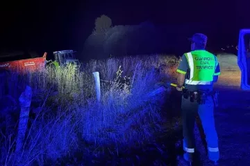 Lugar del accidente en una foto de la Guardia Civil