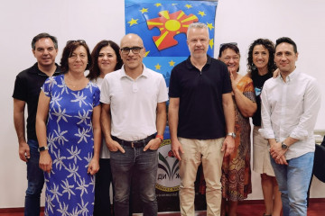 Participantes en la reuniones entre Sogama y técnicos de Macedonia del Norte