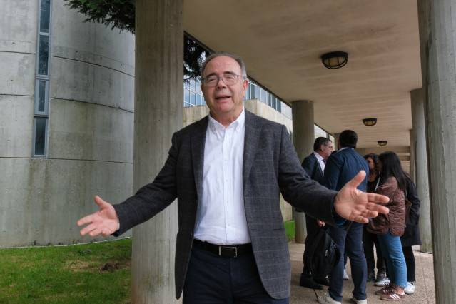 Archivo - El exregidor de Santiago Xosé Sánchez Bugallo en los juzgados de Fontiñas